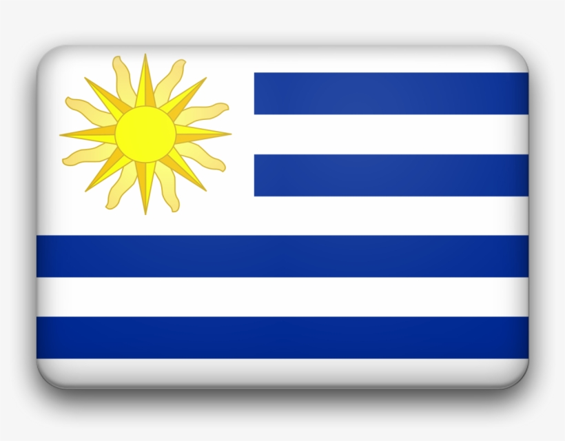 Uruguay Flag, transparent png