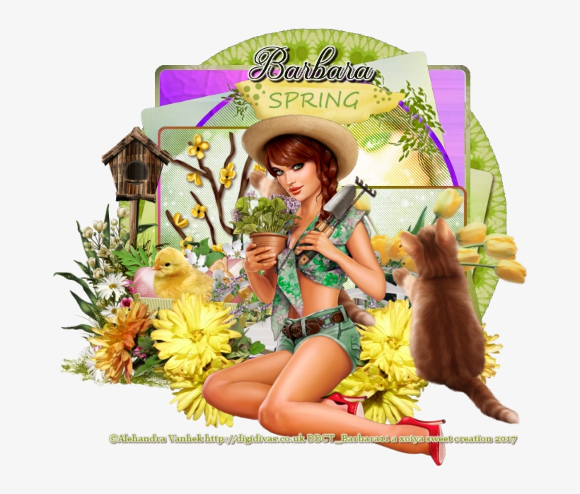 Gardener Girl - Poster, transparent png