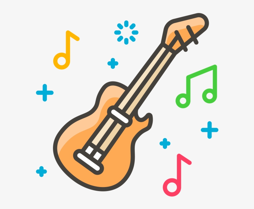Guitar Emoji Icon - Nausea Icon, transparent png