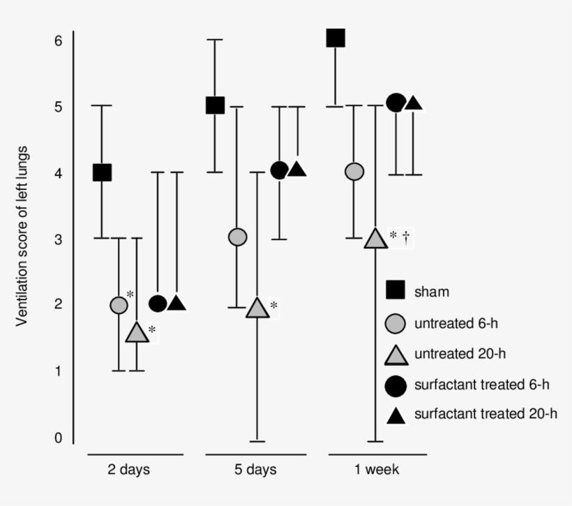 Ventilation Scores Of Left Transplanted And Sham-operated - Diagram, transparent png