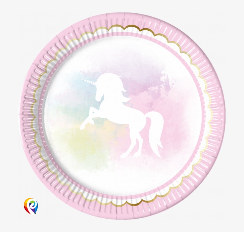 Believe In Unicorns Paper Plates - 5201184893456, transparent png