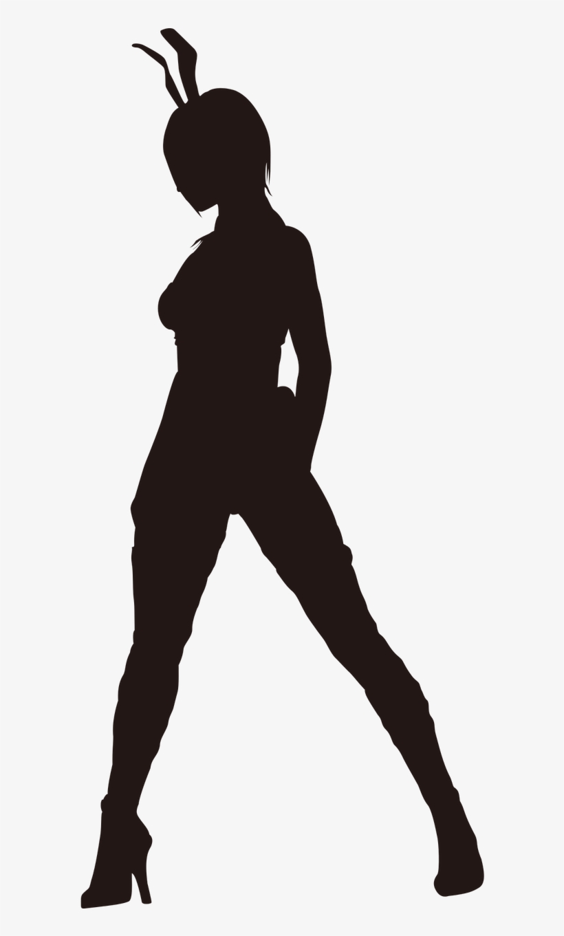 Bunny Girl Silhouette Png, transparent png