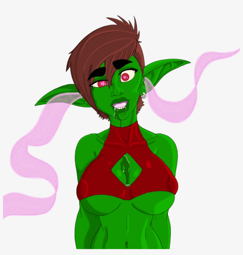 Brain Injection Drool Earrings Female Goblin Green - Illustration, transparent png
