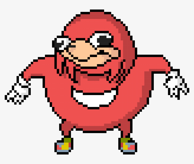 Ugandan Knuckles - Uganda Knuckles Pixel Art, transparent png