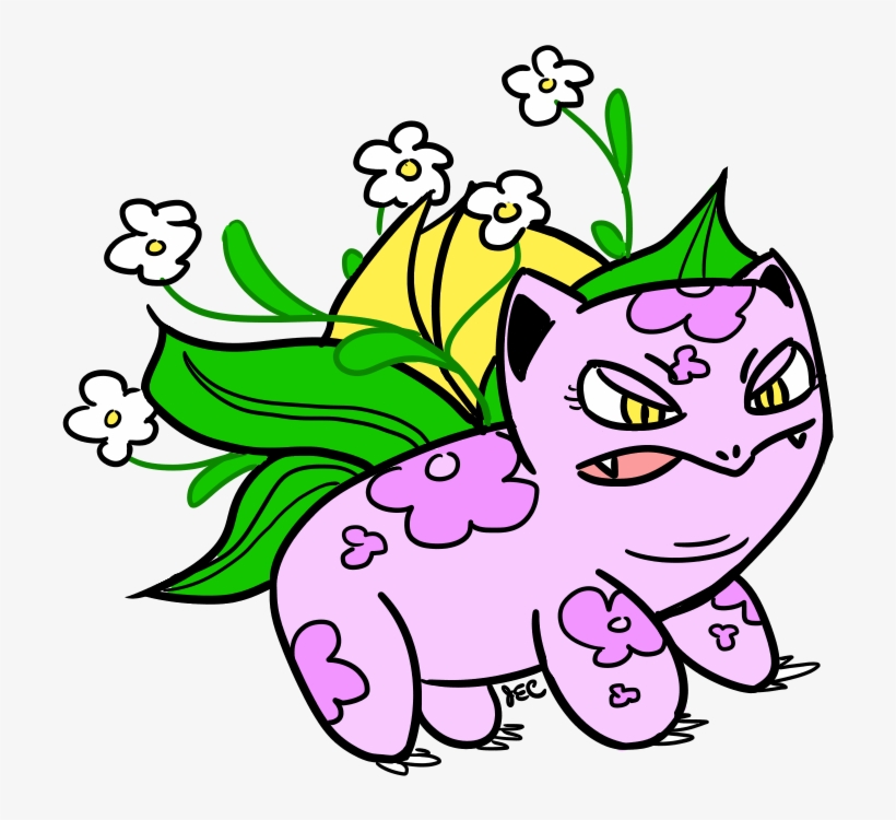 002-ivysaur Grass/fairy Type Fairy Type Ivysaur's Bulb - Cartoon, transparent png