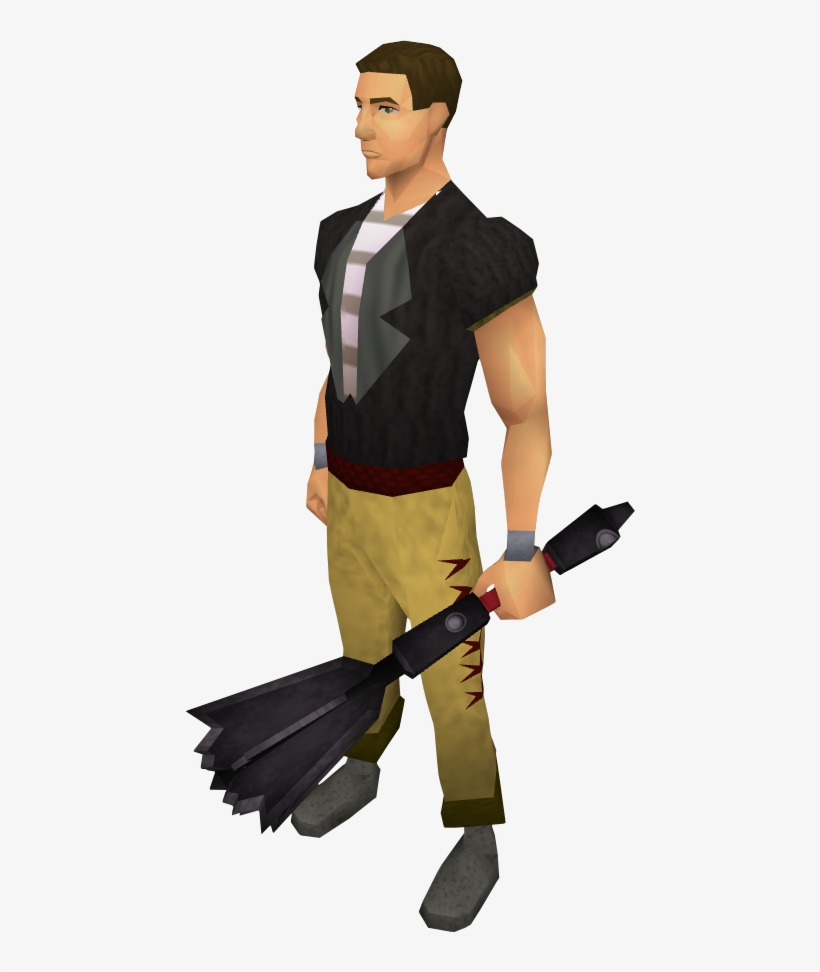 Off Hand Black Mace The Runescape - Cosplay, transparent png