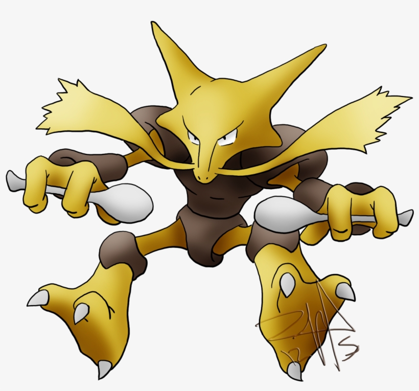 Pkmn Zatara - Alakazam Pokemon, transparent png