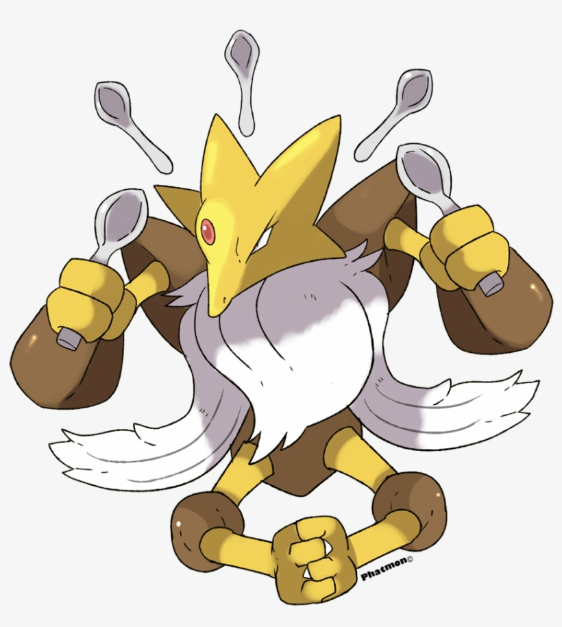 Mega Alakazam Shiny - Cartoon, transparent png