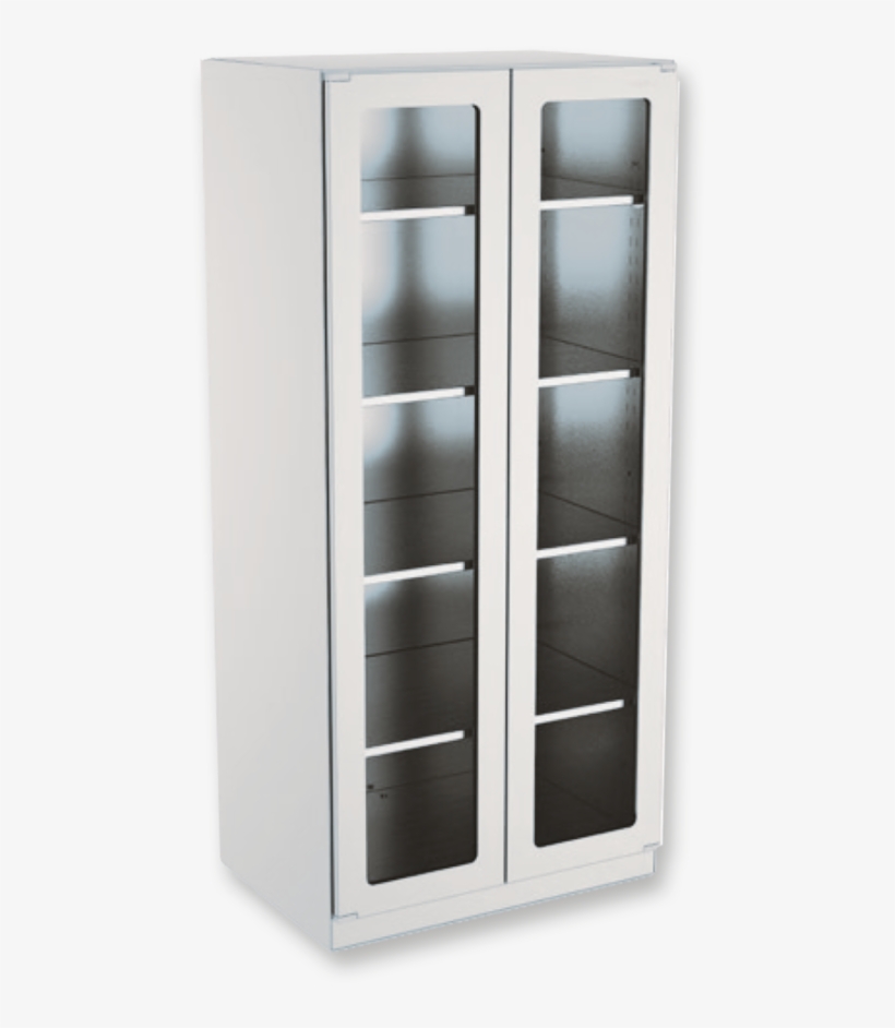 Hoehle Medical Storage Cupboard, With Glas Doors, Stainless - Hospital Cabinet Glass Doors, transparent png