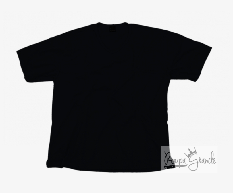 Camiseta Preta Lisa Png - Active Shirt, transparent png