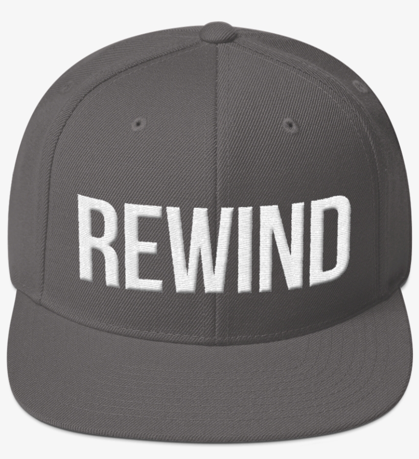 Rewind Snapback - White Thread - Privacy Policy, transparent png