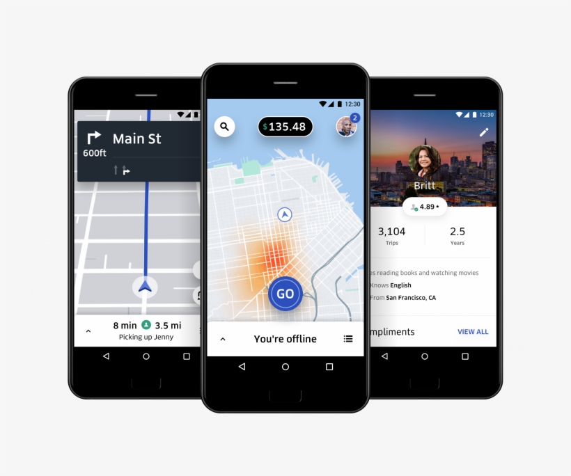 Uber's New Driver App - Uber Driver App 2018, transparent png