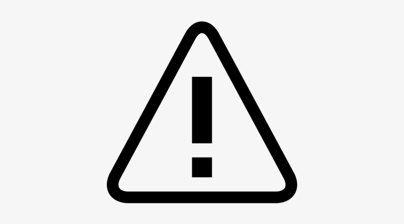 Images/alert - Attention Sign Black And White, transparent png