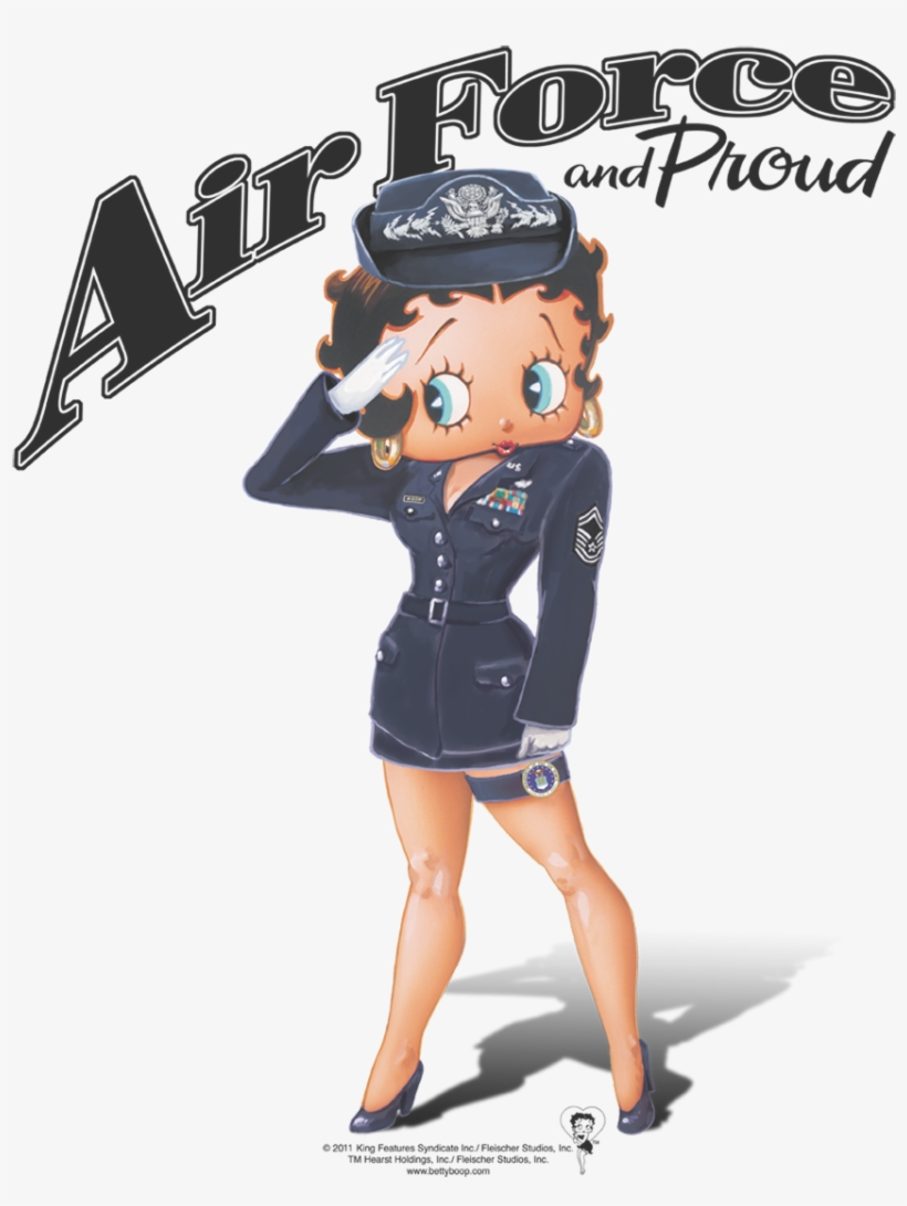 Betty Boop Air Force Boop Men's Regular Fit T-shirt - Betty Boop Navy, transparent png