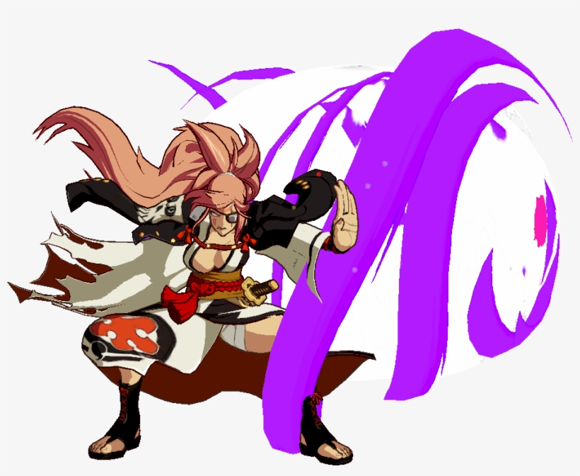 Ggxrd Baiken 5d - Cartoon, transparent png