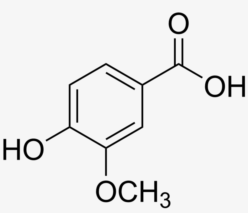 Vanillic Acid - Vanillic Acid Chemical Structure, transparent png