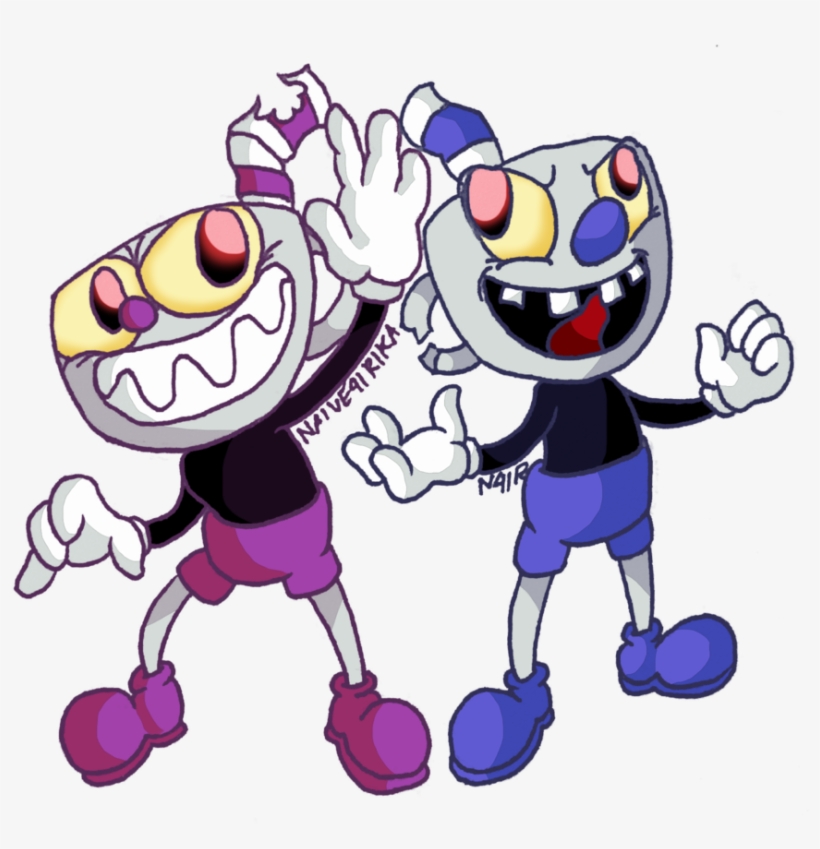 Download Transparent Cuphead Drawing Fan Art Cuphead And Mugman Evil