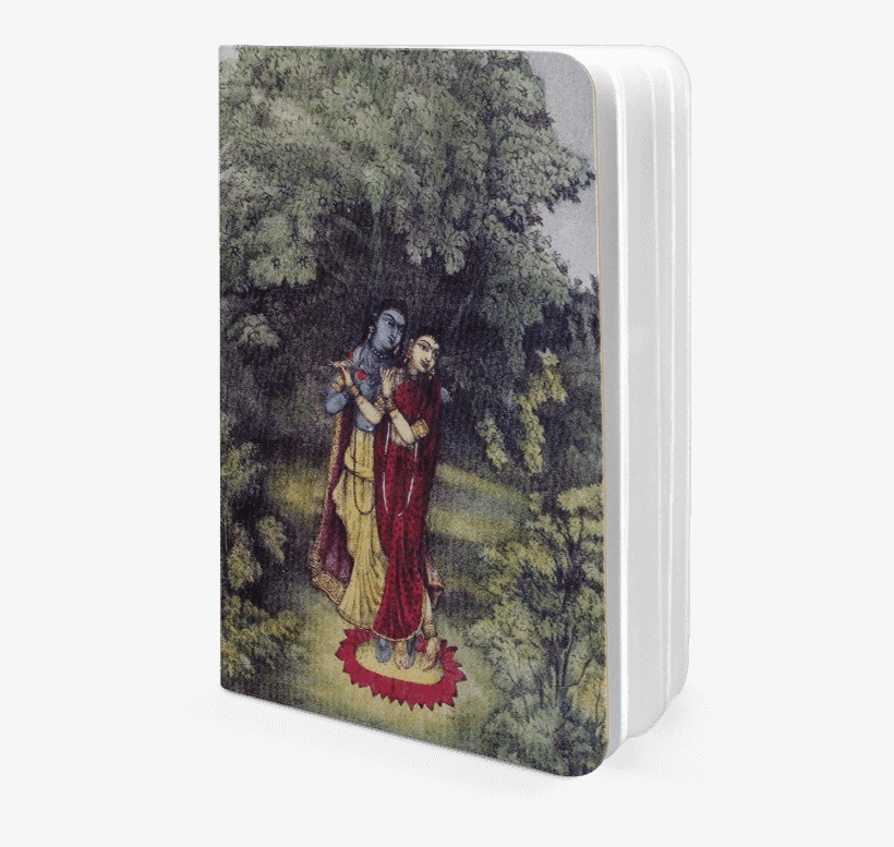 Dailyobjects Indian Mythology Krishna Radha A5 Notebook - Painting, transparent png
