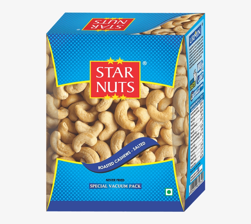 Starnuts Roasted Cashew Salted Vacuum Pack - Nut, transparent png