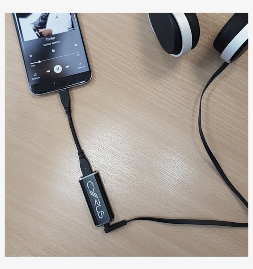 Cyrus Soundkey Dac And Headphone Amplifier With Headphones - Headphones, transparent png