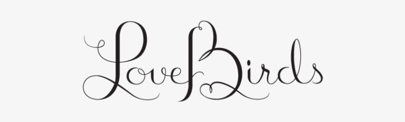 Lovebirds Logo By Symone Schultz - Calligraphy, transparent png