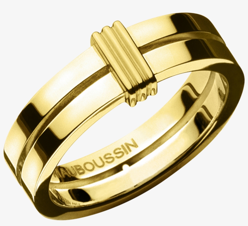 Subtile Eternité Wedding Band, Yellow Gold - Alliance Mauboussin, transparent png