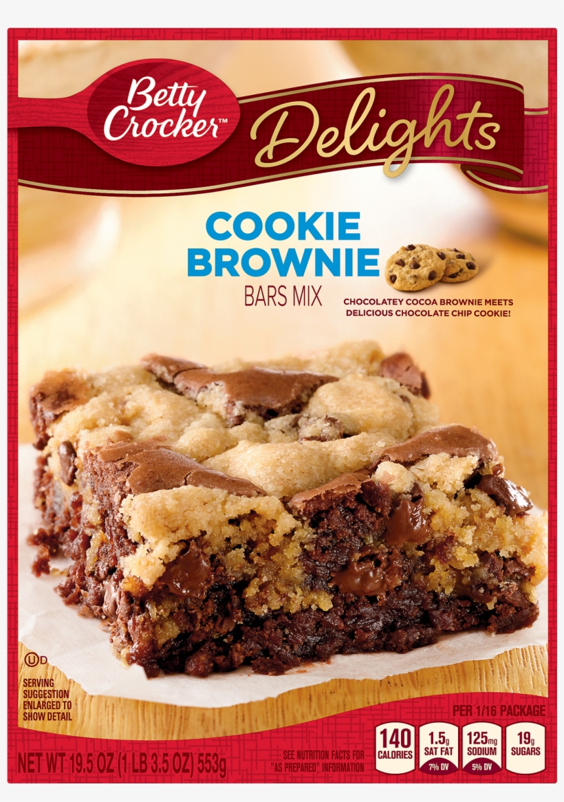 Betty Crocker Delights Dessert Bar Mix Supreme Cookie - Betty Crocker Walnut Brownie Mix, transparent png