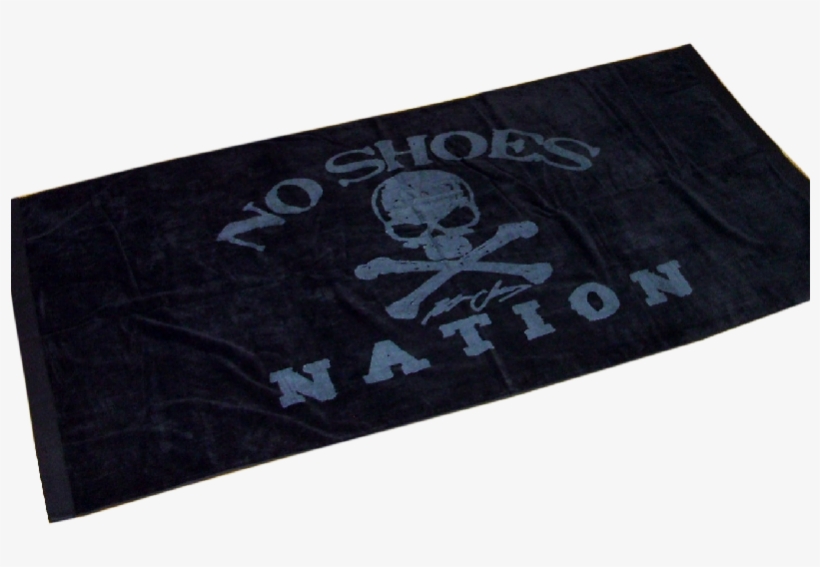 Kenny Chesney No Shoes Nation Beach Towel-black - Placemat, transparent png