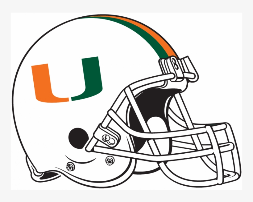 Miami Hurricanes Iron Ons - Ohio University Football Helmet, transparent png