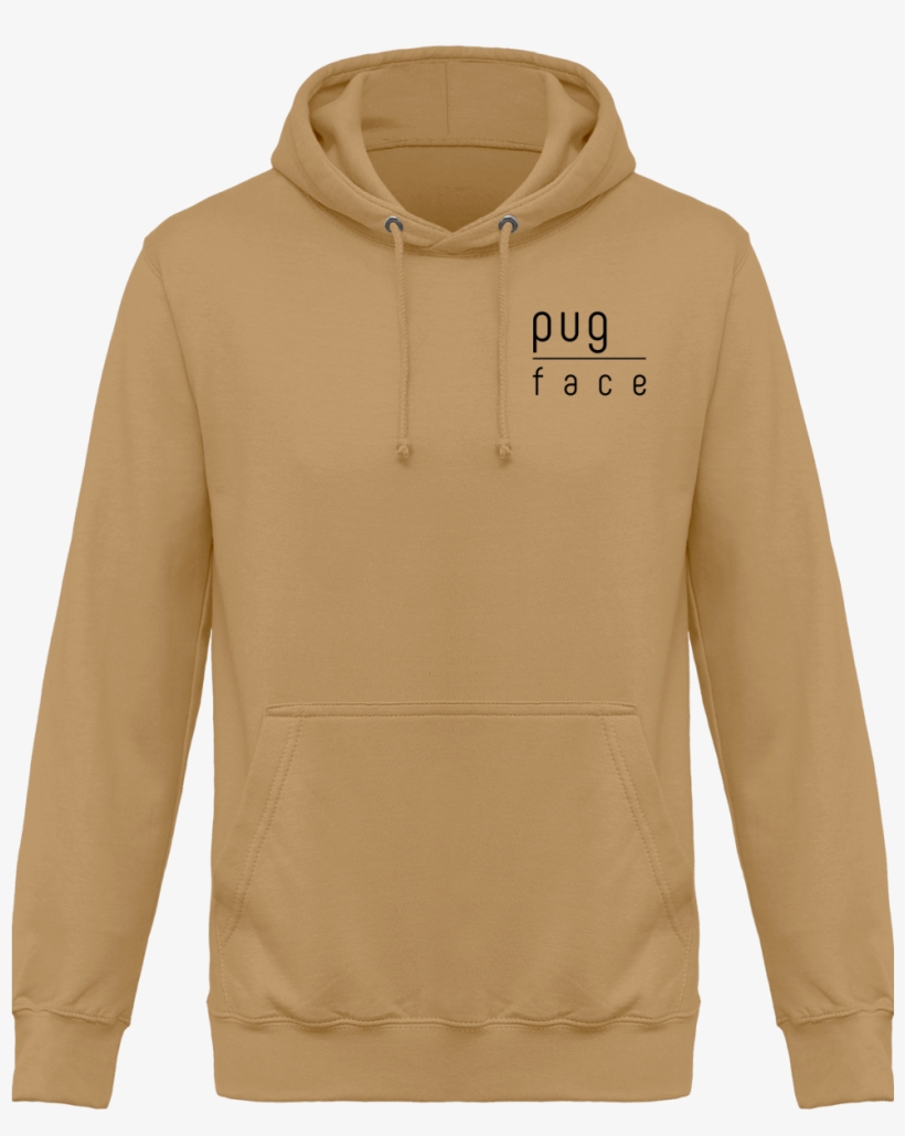 Men's Pug Face Designer Hoodie - Sweatshirt, transparent png