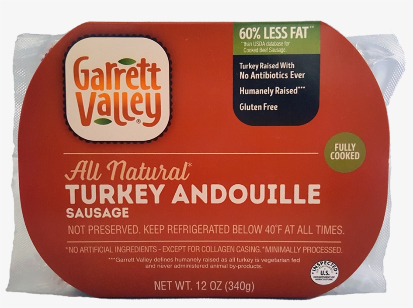 Smoked Turkey Andouille Sausage - Garrett Valley, transparent png