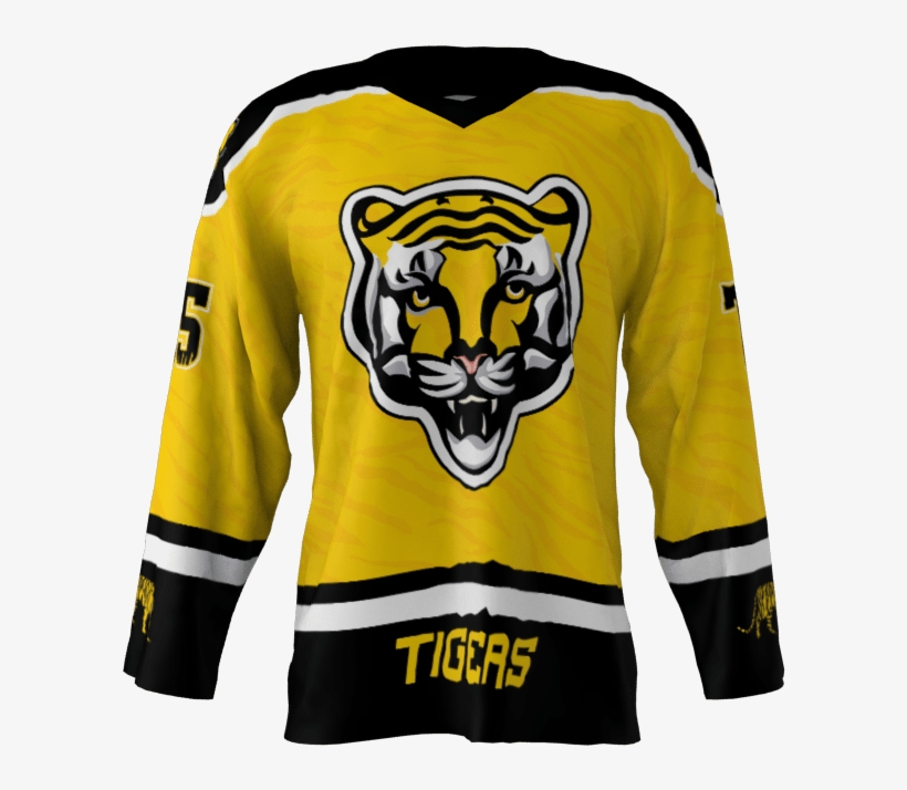 Tigers Custom Hockey Jersey - Hockey Jersey Transparent Background, transparent png