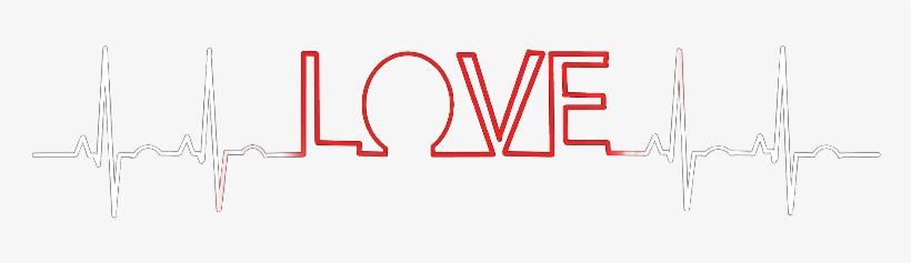 #ftestickers #ekg #heartrhythm #heartbeart #love - Calligraphy, transparent png