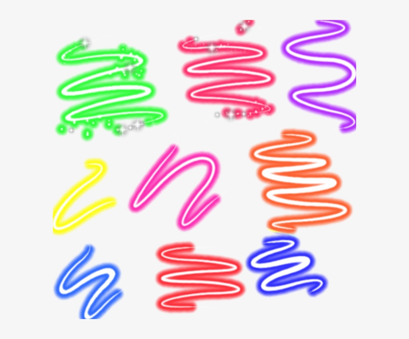 Swirl Light Beams - Neon Light Beams Png, transparent png