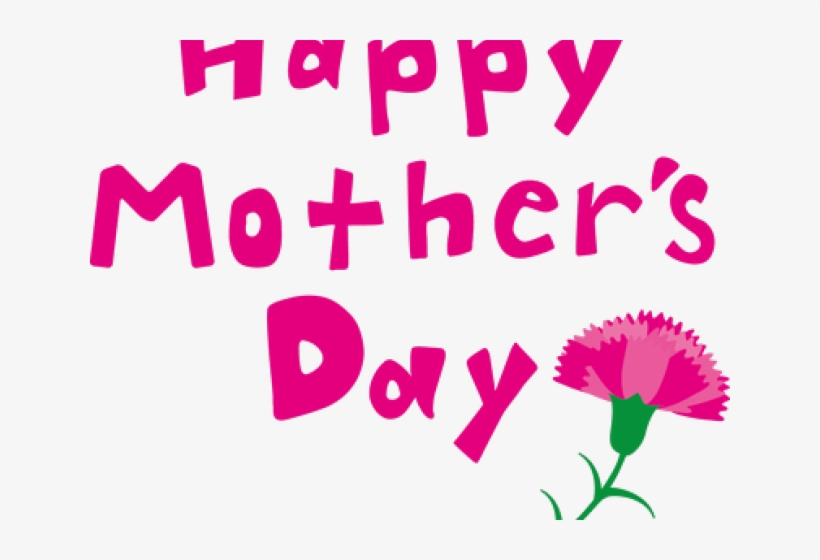 Mother`s Day Clipart Sign - Dianthus, transparent png
