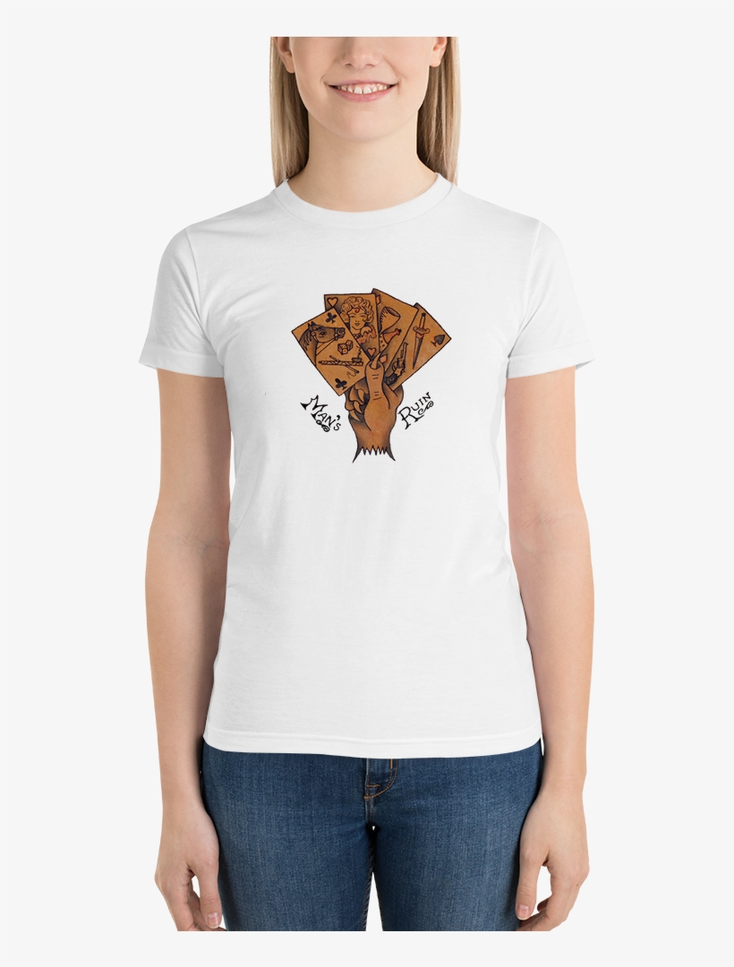 Man's Ruin Bowery Flash Tattoo Short Sleeve Women's - Bob Ross Shirt Womens, transparent png