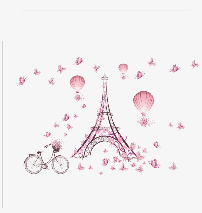 Freetoedit Paris France Torreeiffel - Paris Eiffel Wall Stickers, transparent png