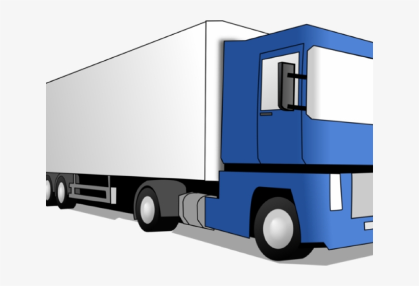 Transportation Clipart Blue Pickup Truck - Semi-trailer Truck, transparent png