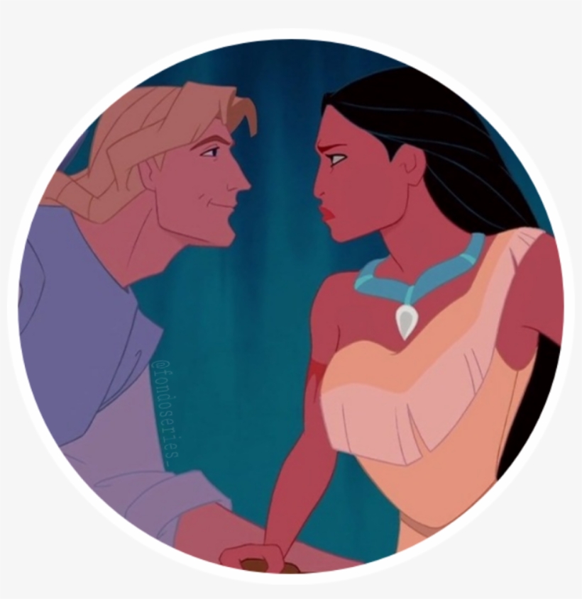 Pocahontas Sticker - Pocahontas And John Smith, transparent png
