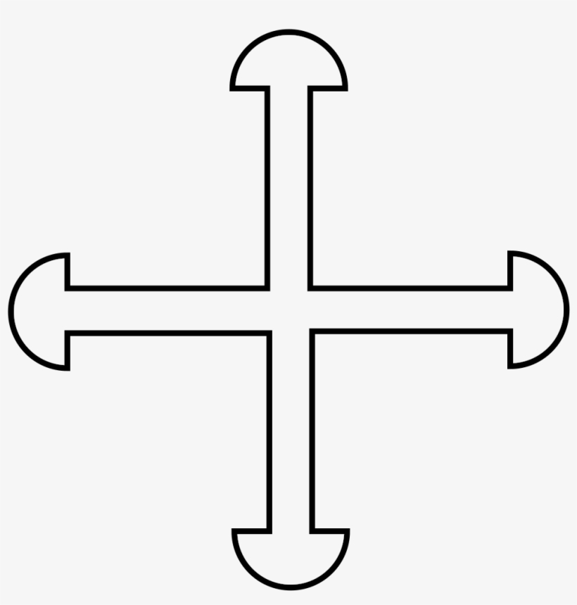 Coa Illustration Cross Nailhead - Cross, transparent png