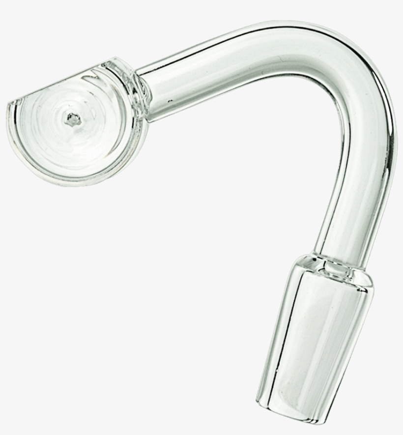 Quartz 14mm Male Trough Banger Nail - Silver, transparent png