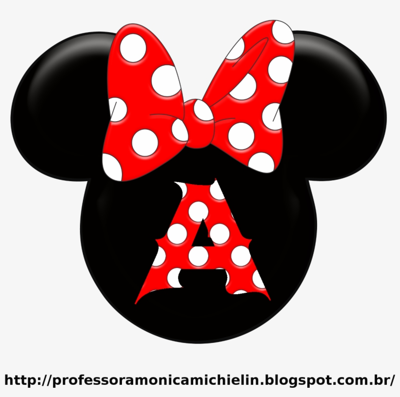 Alfabeto Com O Tema Minnie Mouse Em Formato Png (fundo - Minnie Png, transparent png