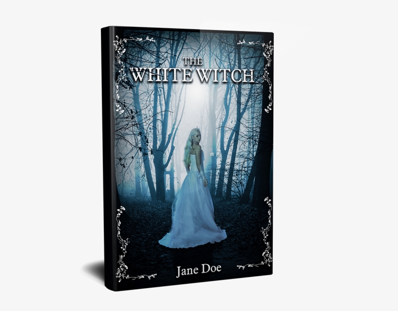 White Witch Fantasy Book Cover Design - Dark Foggy Woods, transparent png