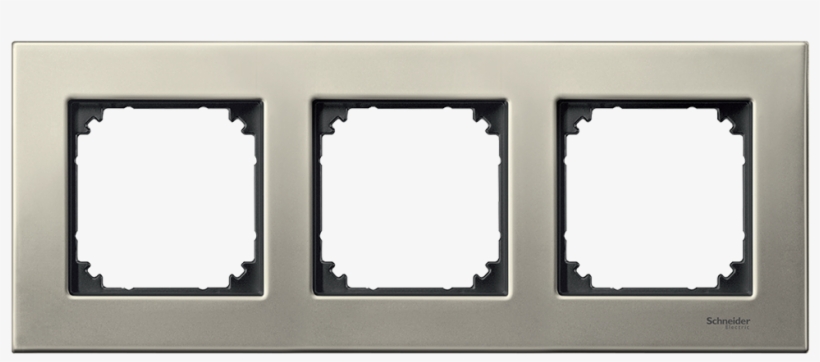 Schneider Electric Merten Frame 3-fold White 486319, transparent png