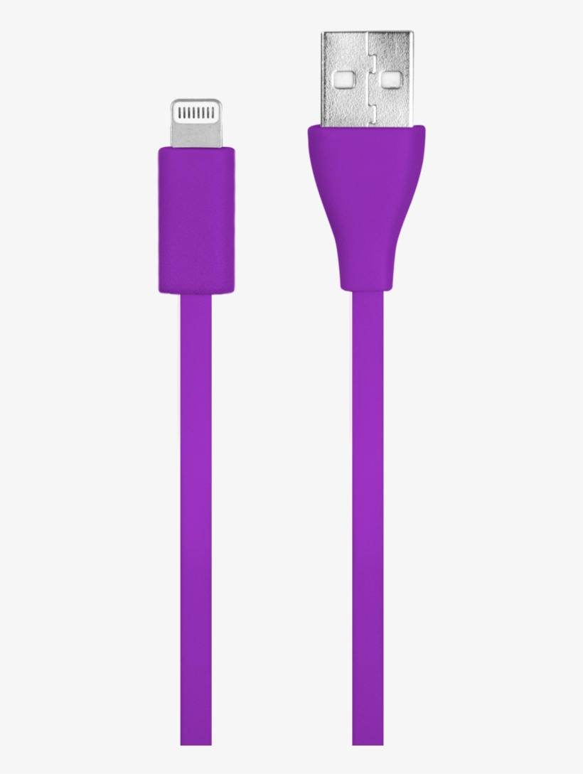 Flat And Ultra Flexible Lightning Cable - Usb Cable, transparent png