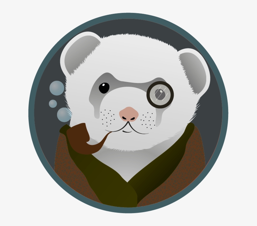Distinguished Ferret - Ferret Icon, transparent png