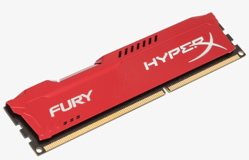 4 Gb Ddr3l 1600 Cl10 Kingston Fury, Red Hyperx Hx316c10fr/4 - Hyperx Fury Ddr4 Red, transparent png