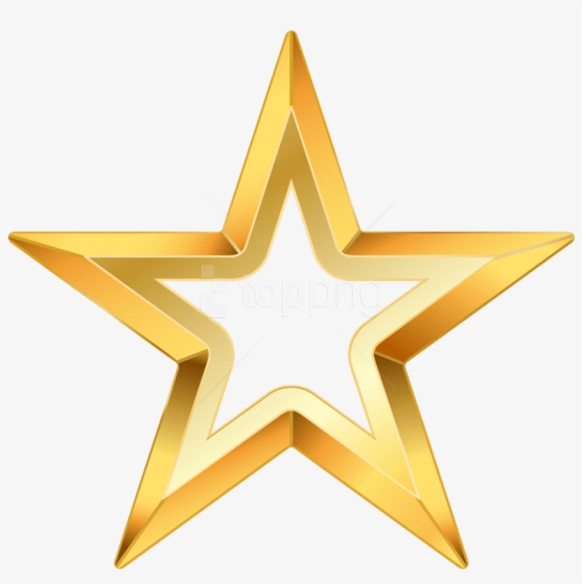 Free Png Download Gold Star Clipart Png Photo Png Images - Golden Star Free, transparent png