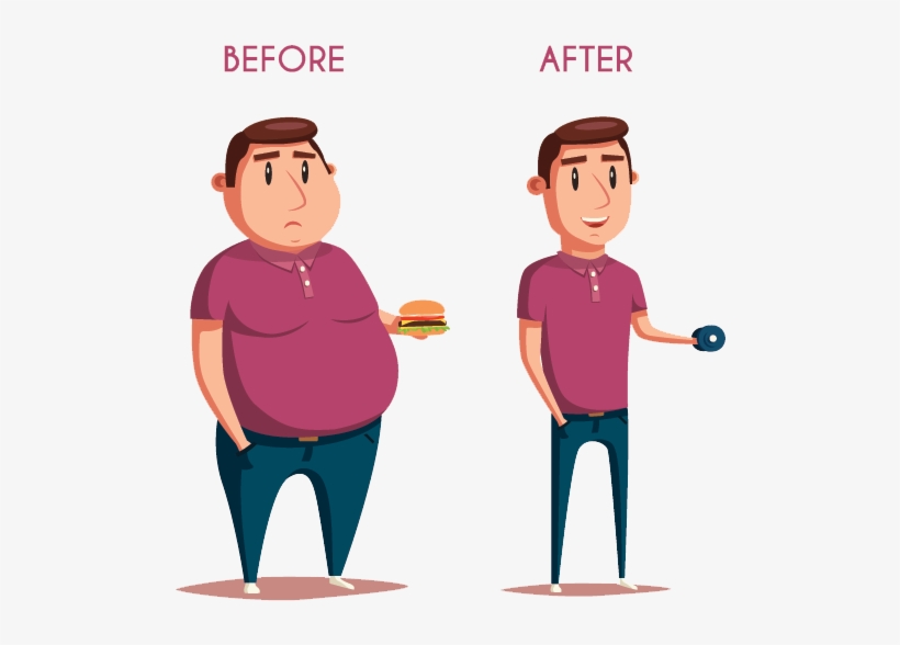 Atkins Diet Tip Lose Tips For Safe Ⓒ - Obese Weight Loss Cartoon, transparent png
