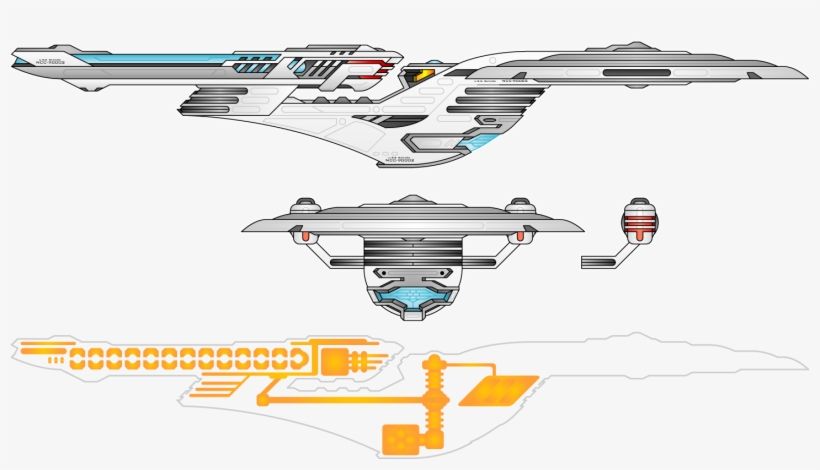 Star Trek Starship Concept, transparent png